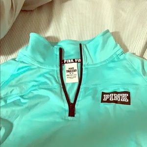 VS PINK Blue Half-Zip Medium